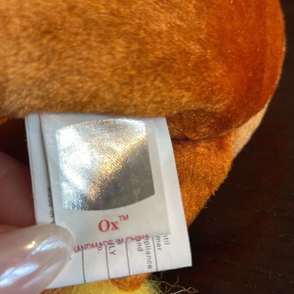 TY Beanie Babies Zodiac OX Plush 2000 TY Zodiac Collection Taurus - w/ Tag EUC - Picture 5 of 7